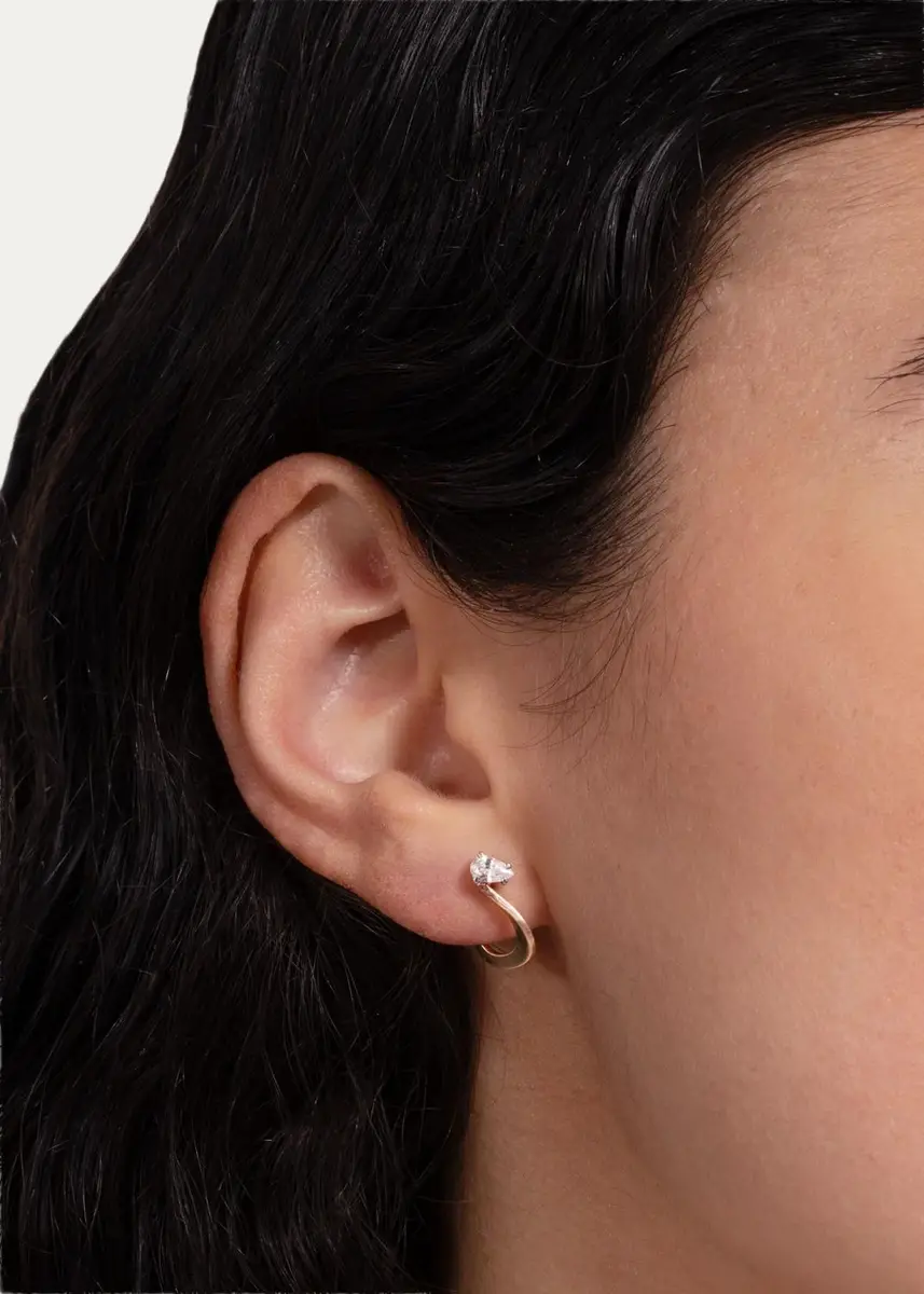 Marie Mas 18K Diamond Pear Nova Earrings | Thumbnail 2