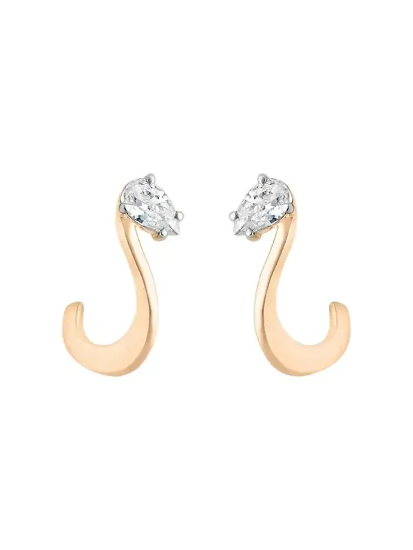 18K Diamond Pear Nova Earrings 18K Diamond Pear Nova Earrings