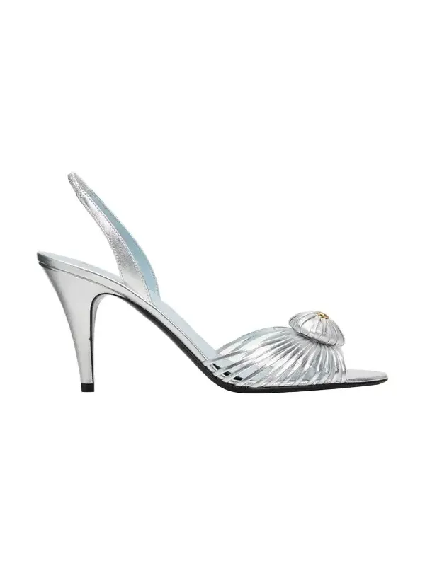 Coeur Royal 85mm Laminated Nappa Leather Slingback Sandals Coeur Royal 85mm Laminated Nappa Leather Slingback Sandals