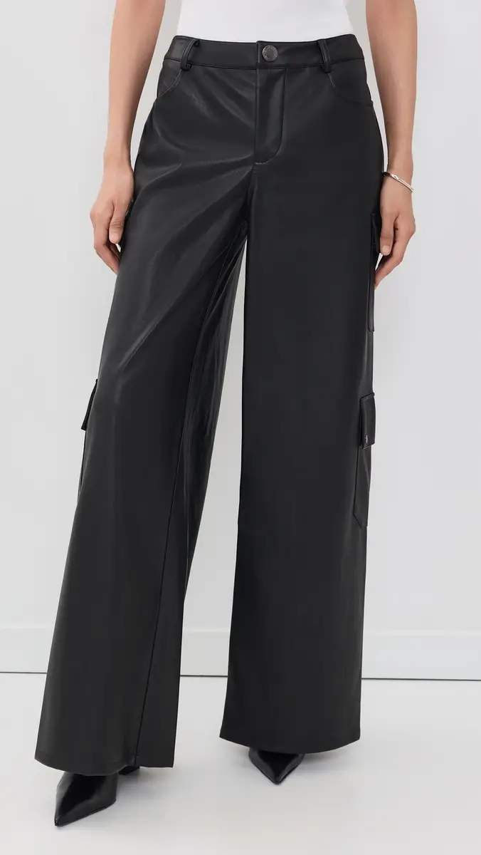 L'Agence Isolde Faux Leather Cargo Pants | Thumbnail 2 L'Agence Isolde Faux Leather Cargo Pants | Thumbnail 2
