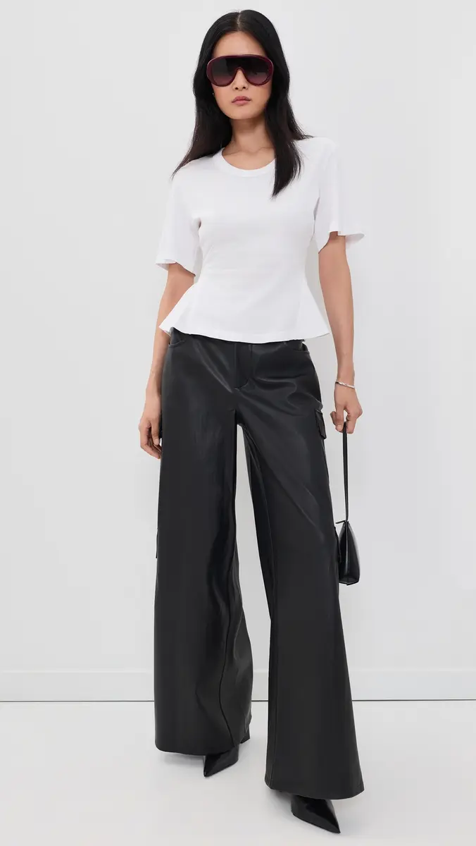 L'Agence Isolde Faux Leather Cargo Pants | Thumbnail 4 L'Agence Isolde Faux Leather Cargo Pants | Thumbnail 4