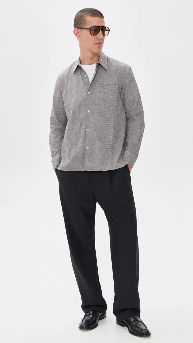 OFFICINE GÉNÉRALE Guido Brush Co Puppytooth Shirt | Thumbnail 5 OFFICINE GÉNÉRALE Guido Brush Co Puppytooth Shirt | Thumbnail 5