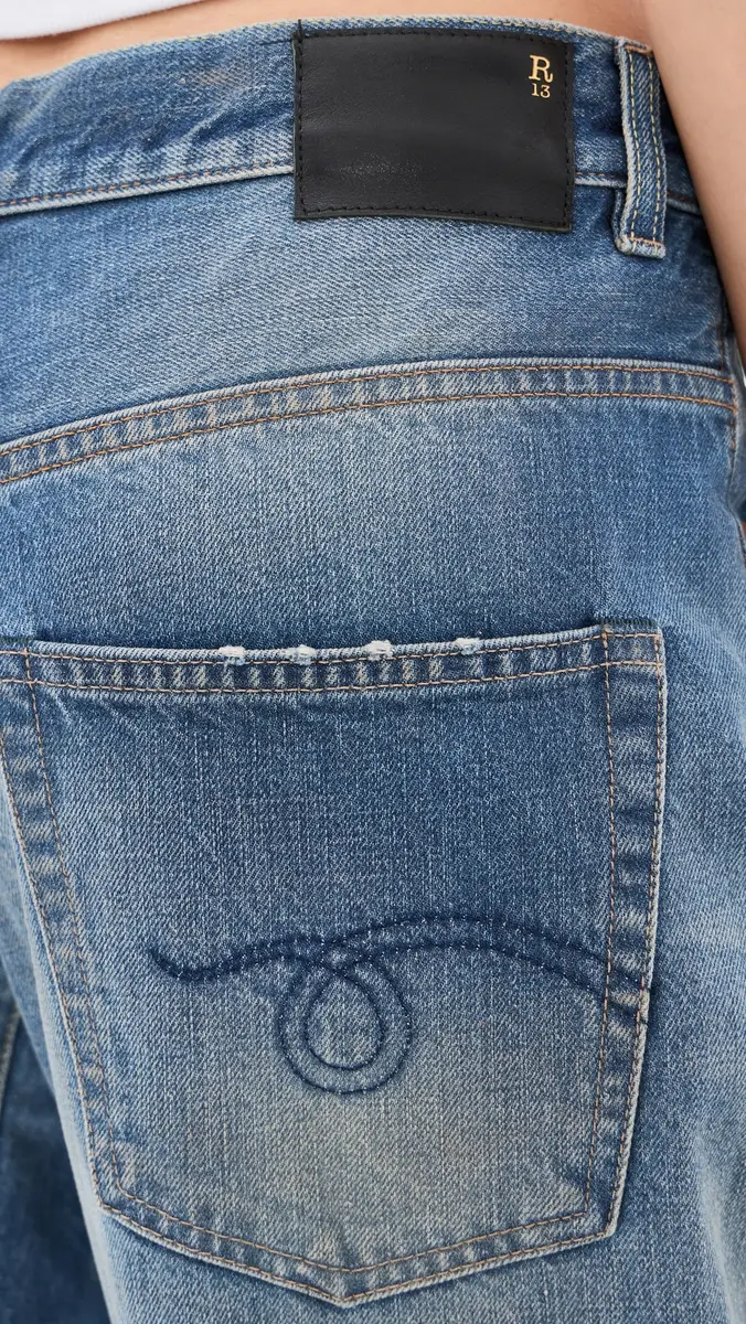 R13 Articulated Knee Ex-Boyfriend Jeans | Thumbnail 6 R13 Articulated Knee Ex-Boyfriend Jeans | Thumbnail 6