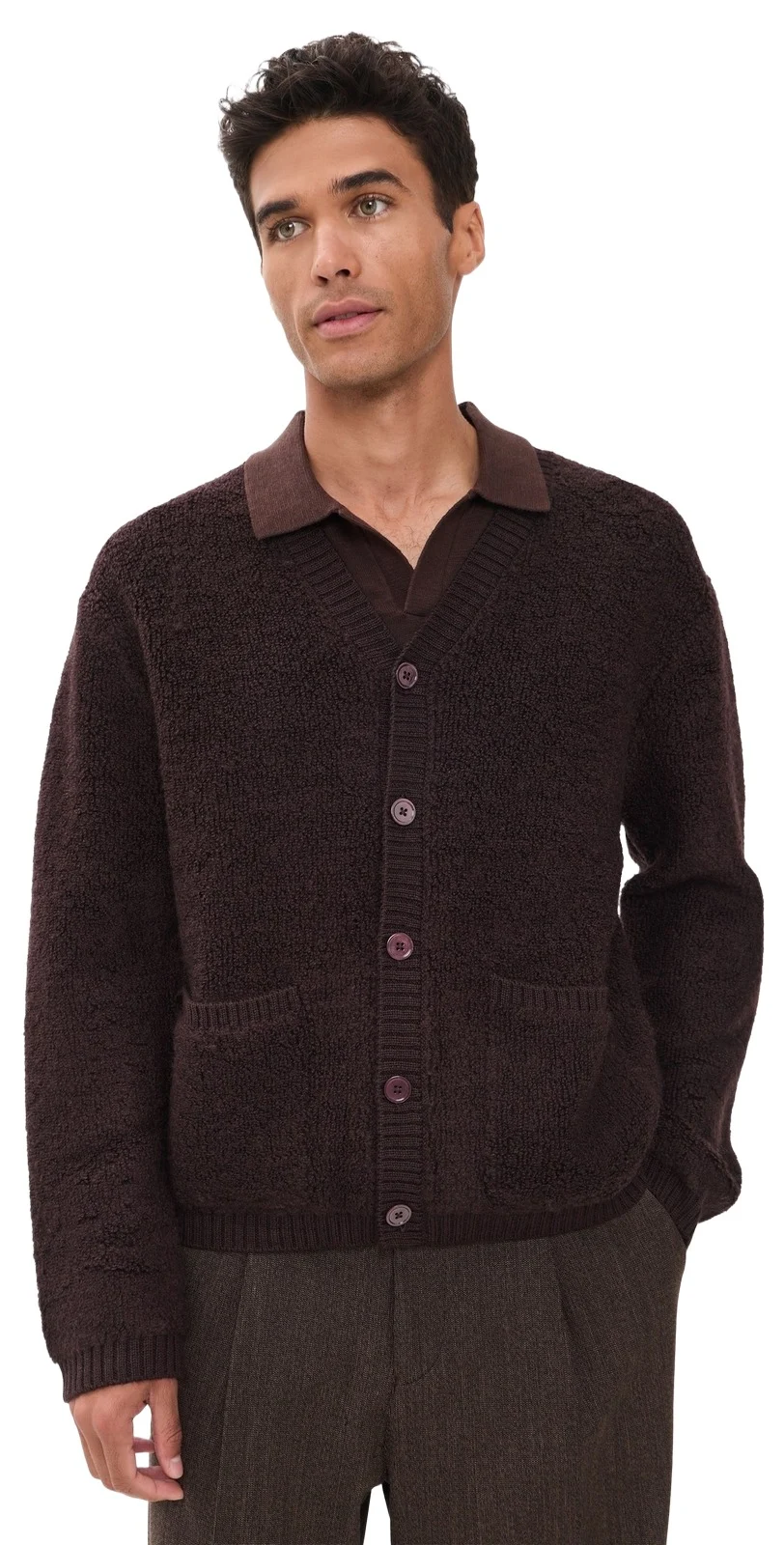 Terry Fleece Cardigan