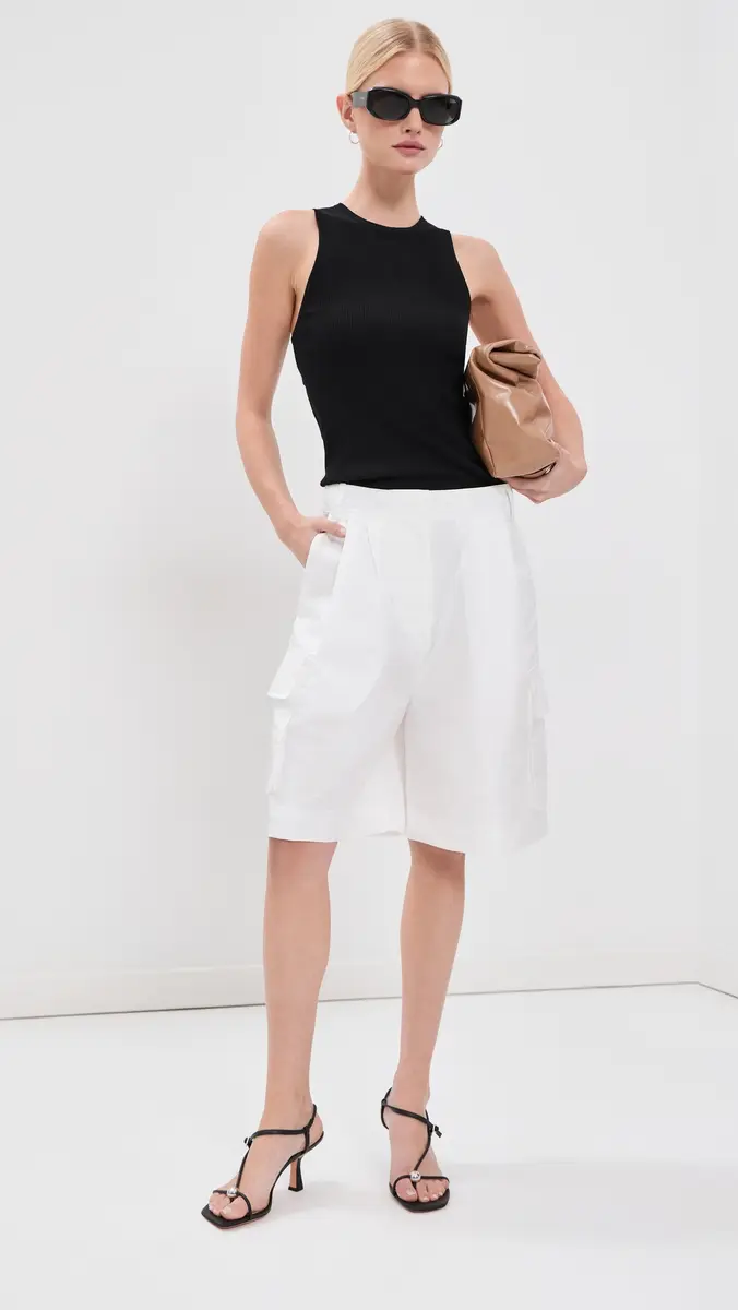 Tibi Feather Weight Ribbed Cut Out Tank | Thumbnail 5 Tibi Feather Weight Ribbed Cut Out Tank | Thumbnail 5