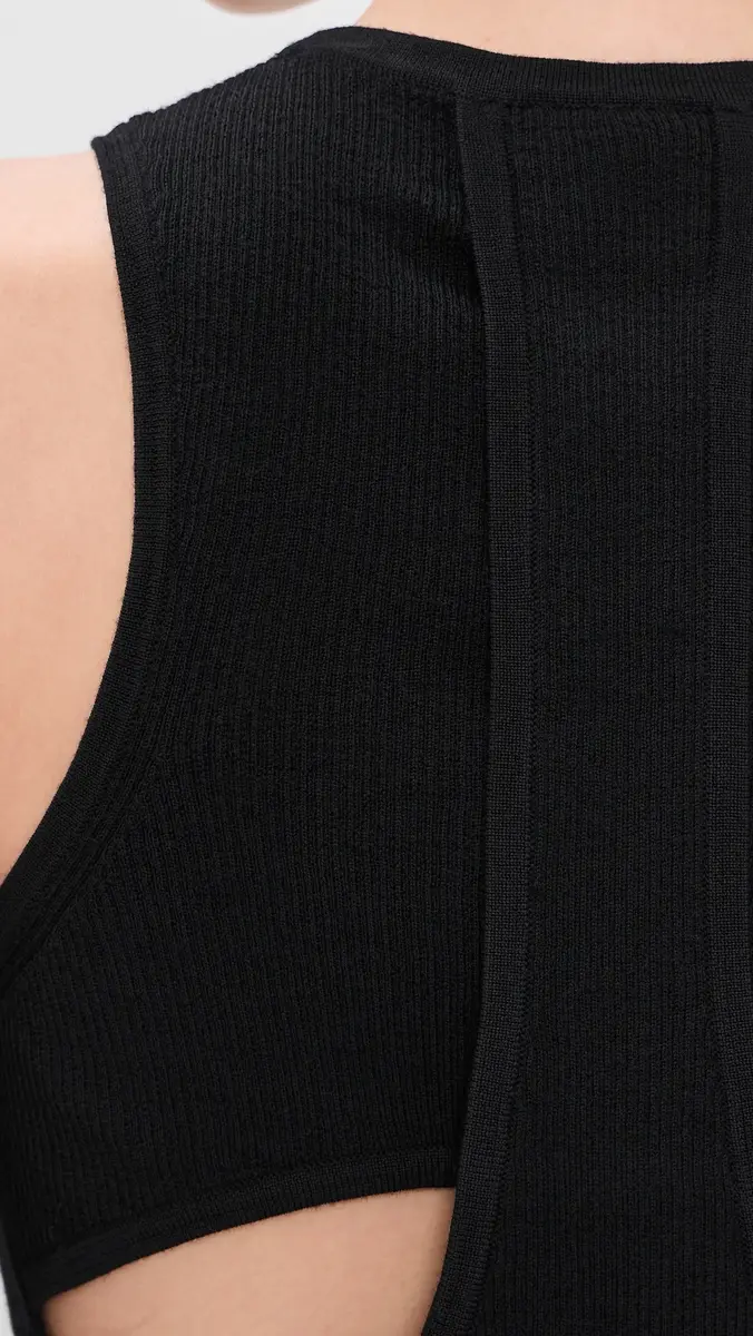 Tibi Feather Weight Ribbed Cut Out Tank | Thumbnail 6 Tibi Feather Weight Ribbed Cut Out Tank | Thumbnail 6