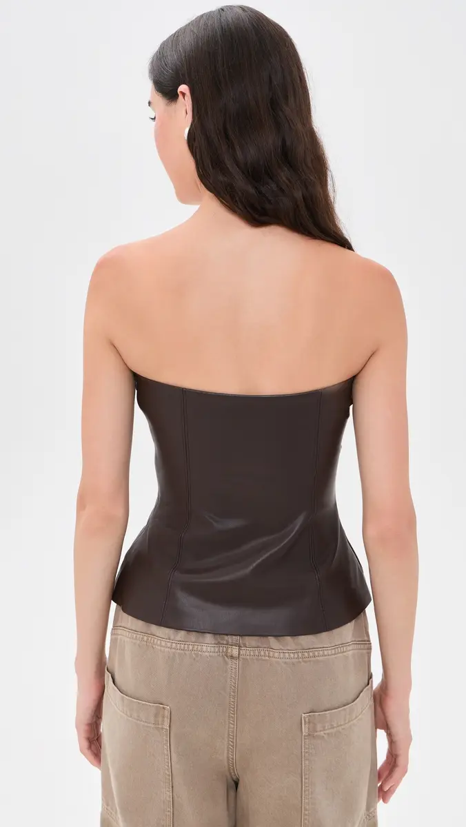 susana monaco Faux Leather Tube Top | Thumbnail 3 susana monaco Faux Leather Tube Top | Thumbnail 3
