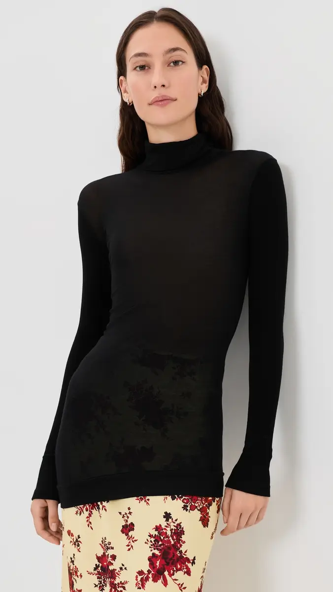Jil Sander Long Sleeve Silk Top | Thumbnail 2 Jil Sander Long Sleeve Silk Top | Thumbnail 2