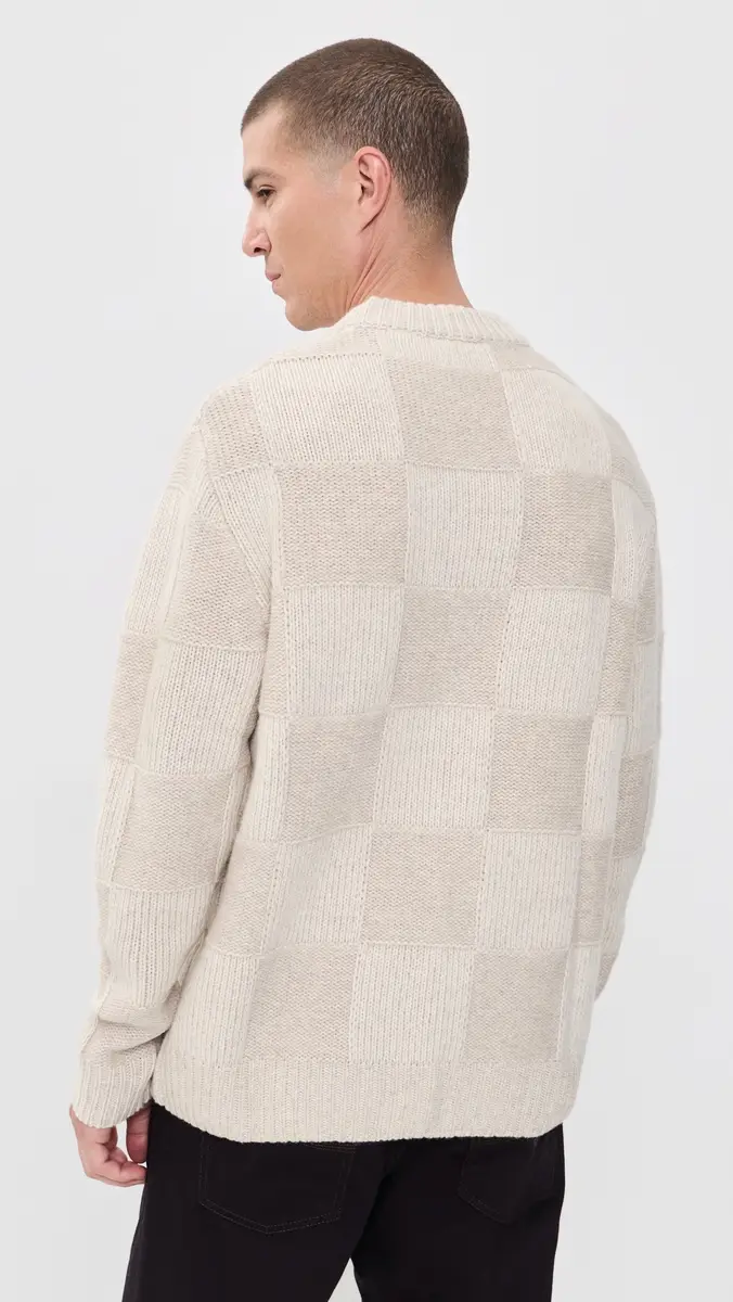 Les Deux Check Knit Sweater | Thumbnail 3 Les Deux Check Knit Sweater | Thumbnail 3