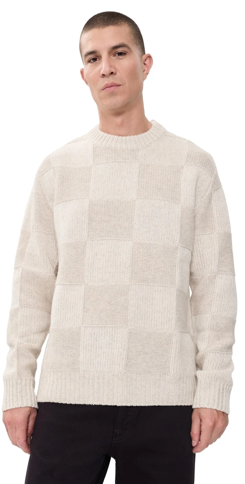 Check Knit Sweater Check Knit Sweater