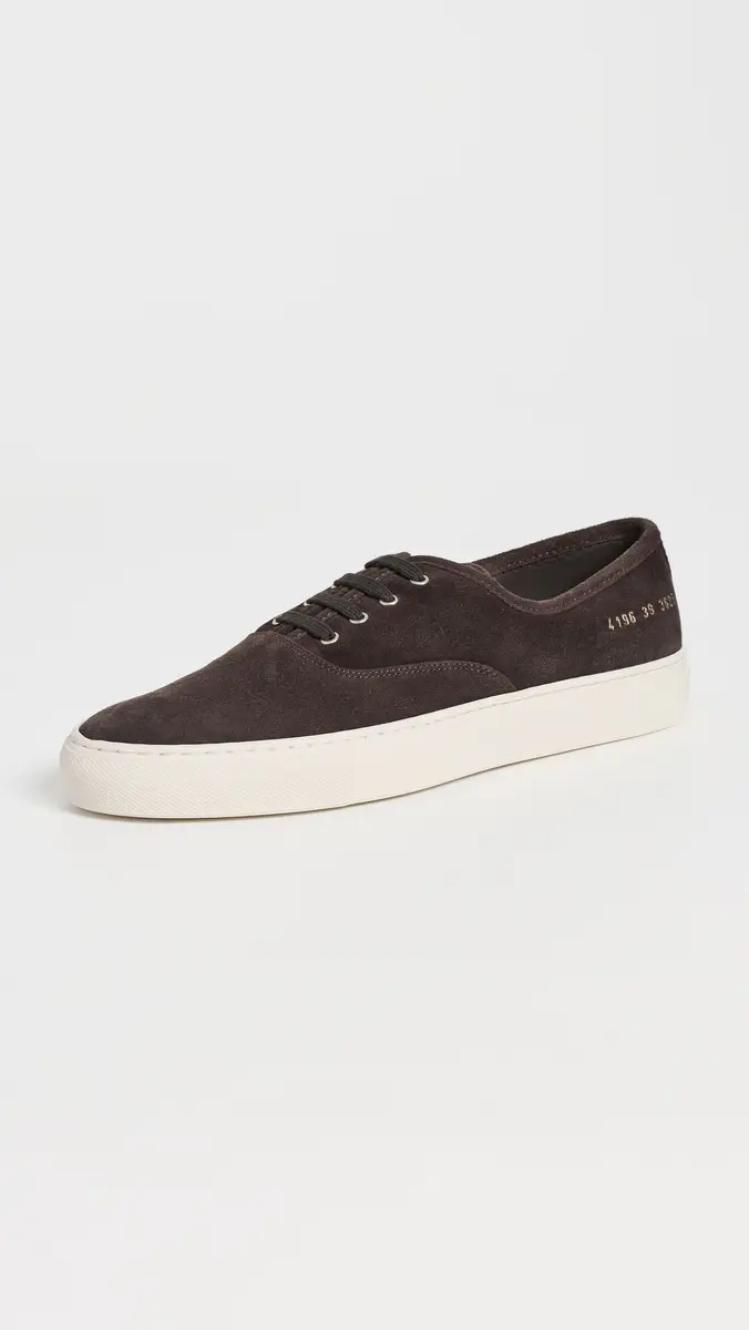 Common Projects Four Hole Slip On In Suede Moka | Thumbnail 2 Common Projects Four Hole Slip On In Suede Moka | Thumbnail 2