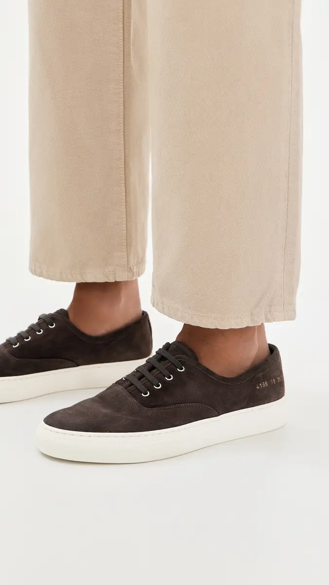 Common Projects Four Hole Slip On In Suede Moka | Thumbnail 3 Common Projects Four Hole Slip On In Suede Moka | Thumbnail 3