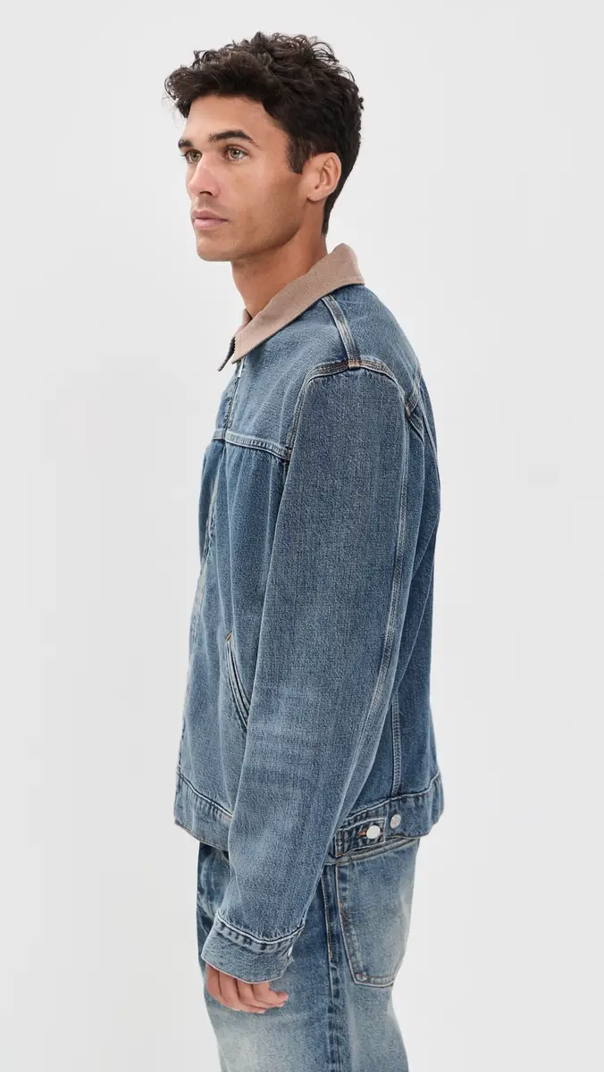 Frame Denim Zip Trucker Jacket | Thumbnail 4 Frame Denim Zip Trucker Jacket | Thumbnail 4
