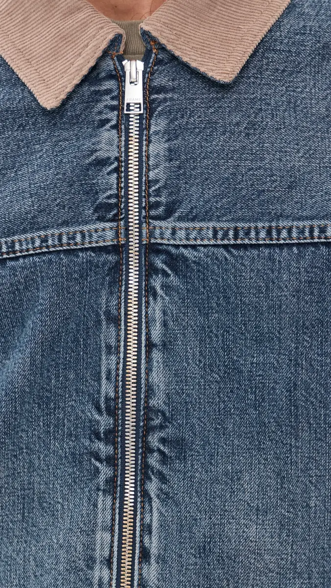 Frame Denim Zip Trucker Jacket | Thumbnail 6 Frame Denim Zip Trucker Jacket | Thumbnail 6