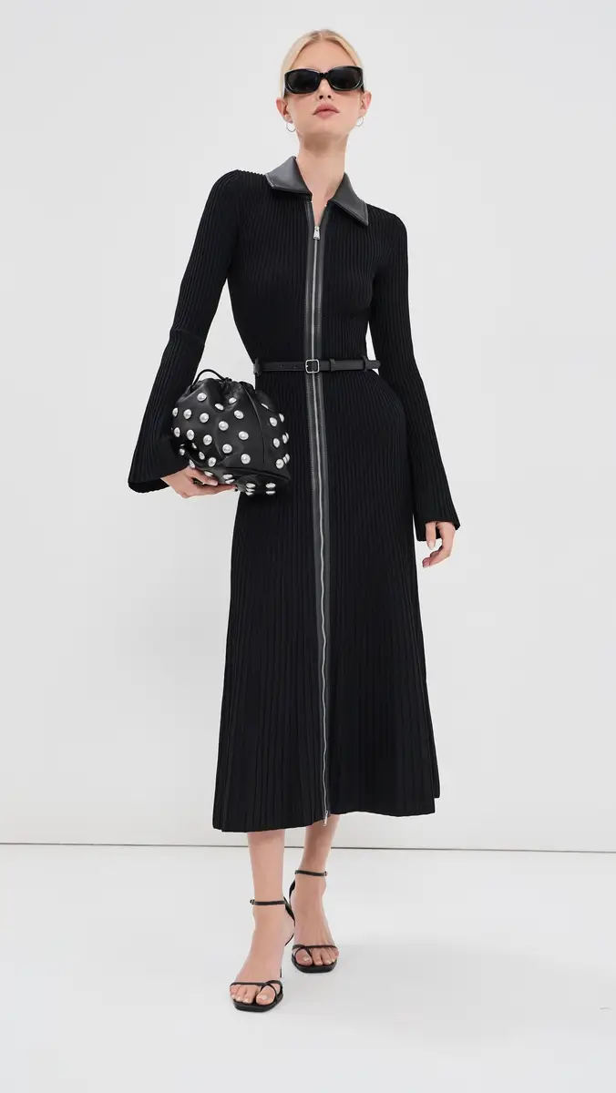 Simkhai Ismelle Collared Midi Dress | Thumbnail 5