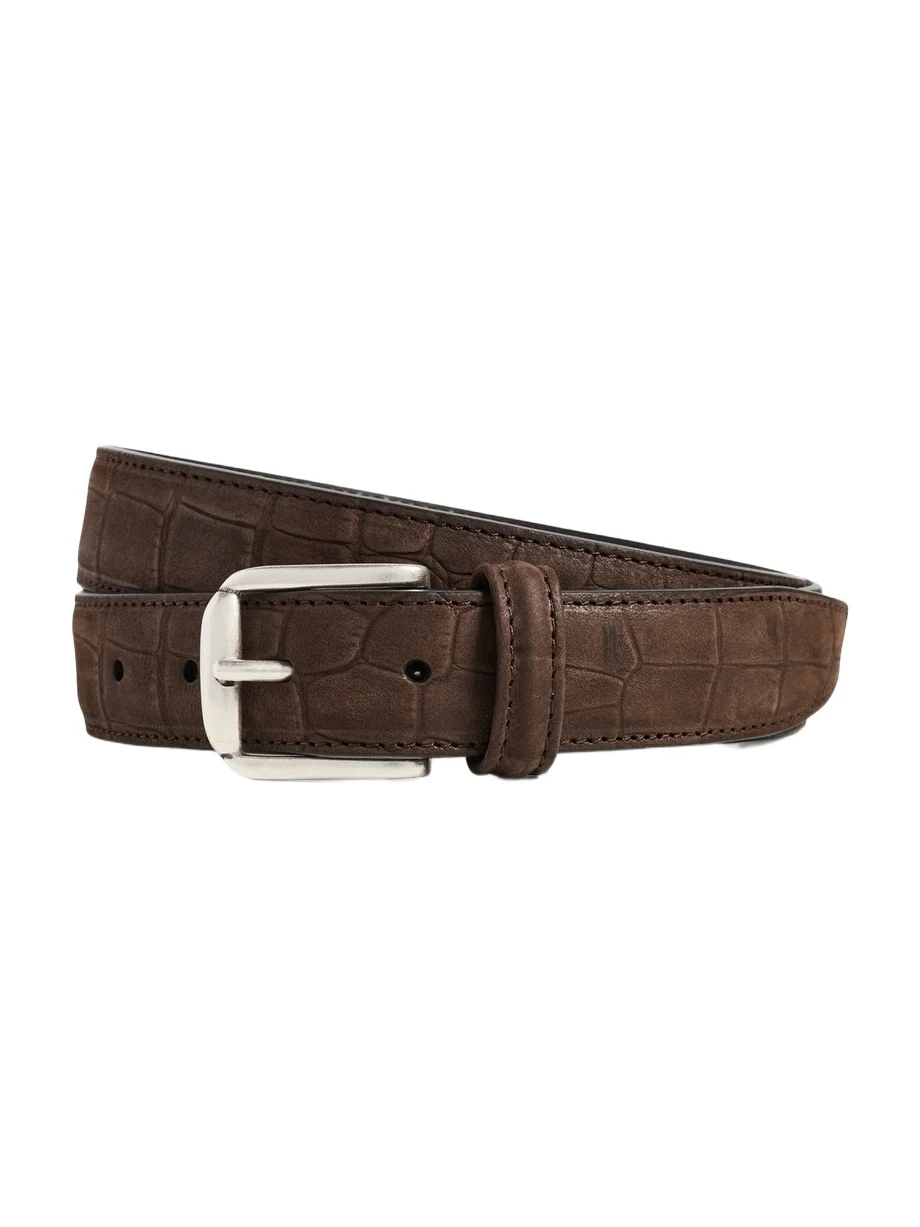 Leather Croc Belt Leather Croc Belt