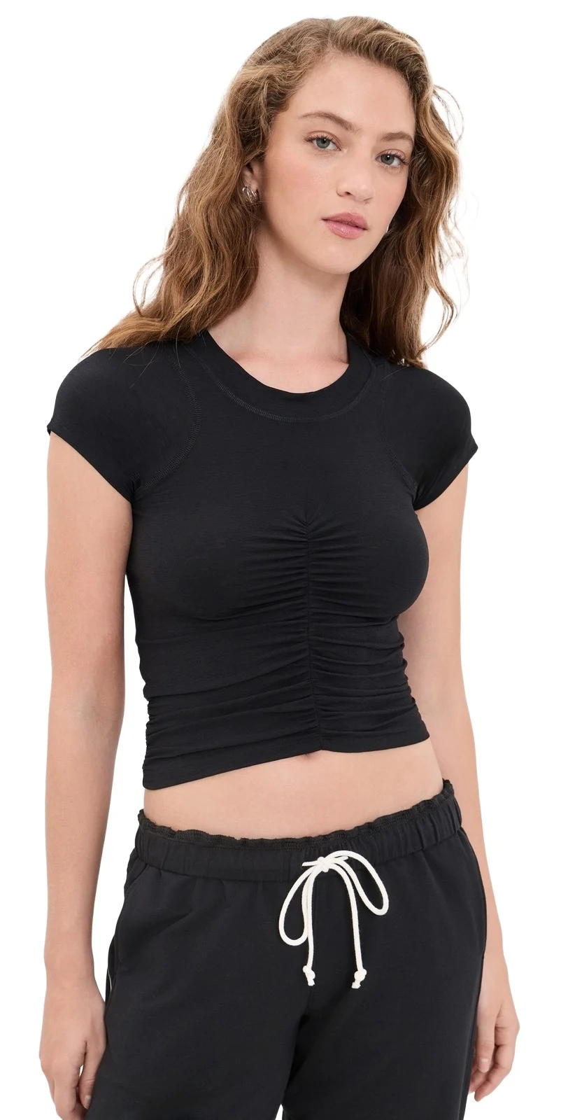 Tempo Ruched Short Sleeve Tee Tempo Ruched Short Sleeve Tee