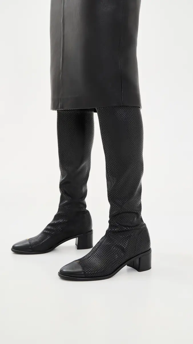 Tory Burch Cap-Toe Knee High Boots | Thumbnail 3