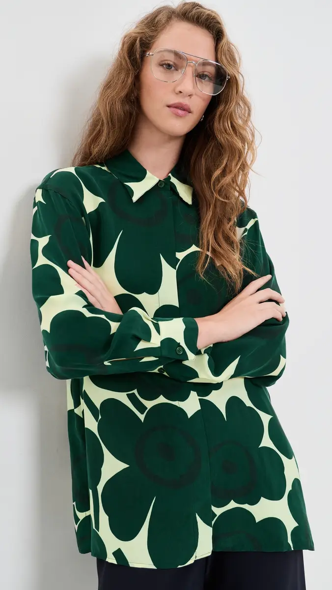 Marimekko Jrki Unikko Button Down Shirt | Thumbnail 2 Marimekko Jrki Unikko Button Down Shirt | Thumbnail 2