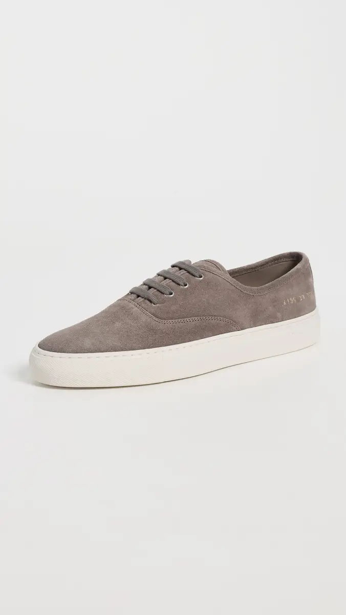 Common Projects Four Hole Slip On In Suede Warm Grey | Thumbnail 2 Common Projects Four Hole Slip On In Suede Warm Grey | Thumbnail 2