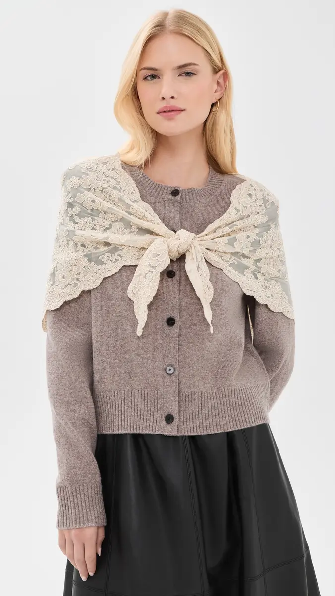 Sea Kirra Lace Scarf Cardigan | Thumbnail 2 Sea Kirra Lace Scarf Cardigan | Thumbnail 2