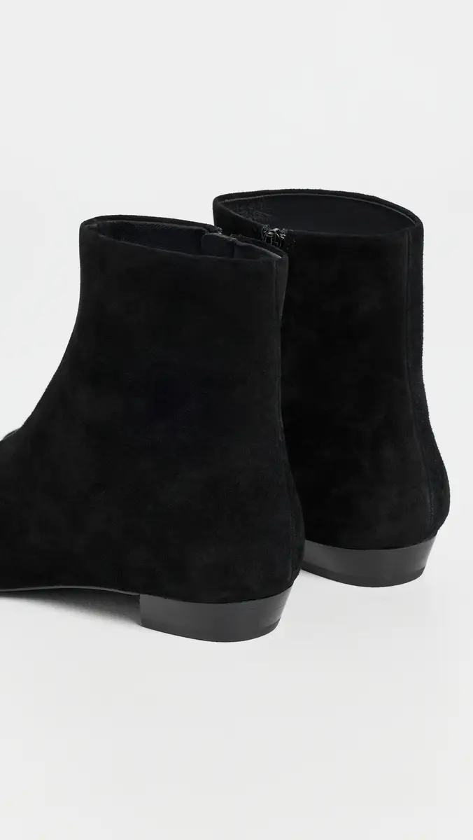 Loeffler Randall Siya Suede Flat Ankle Boots | Thumbnail 4