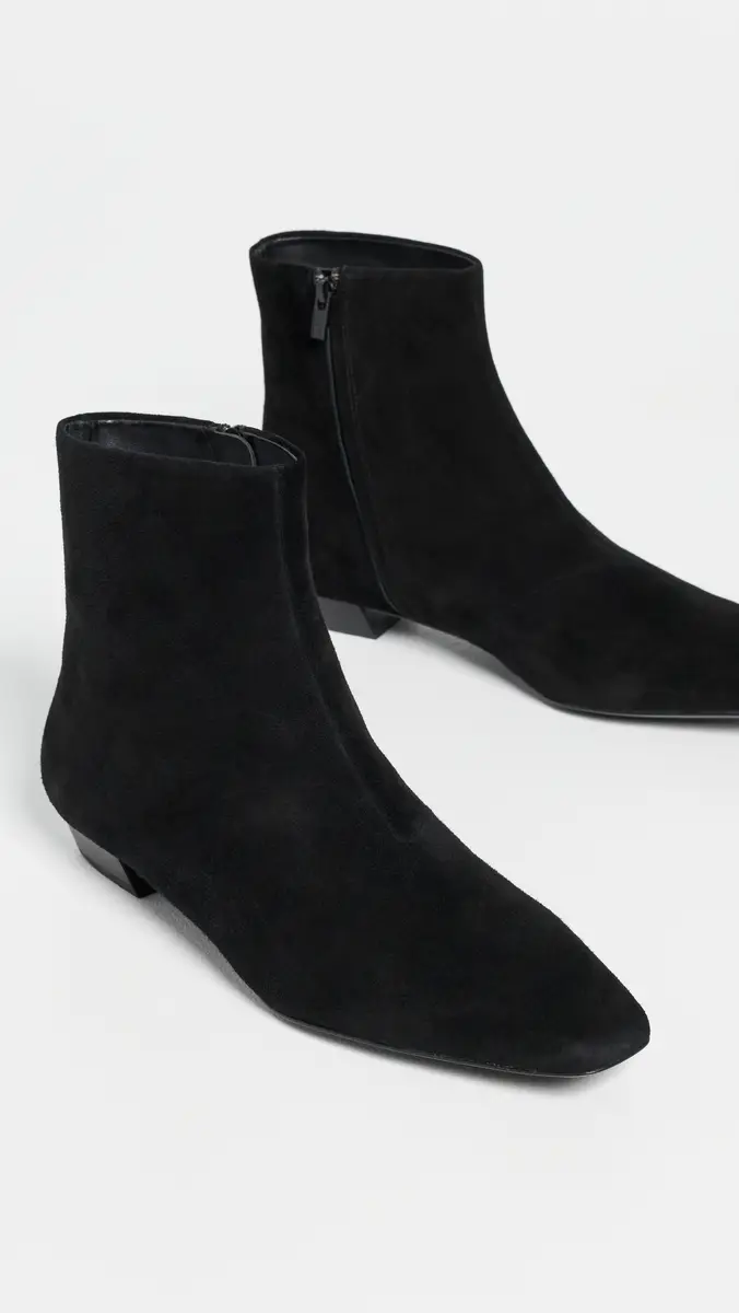 Loeffler Randall Siya Suede Flat Ankle Boots | Thumbnail 5
