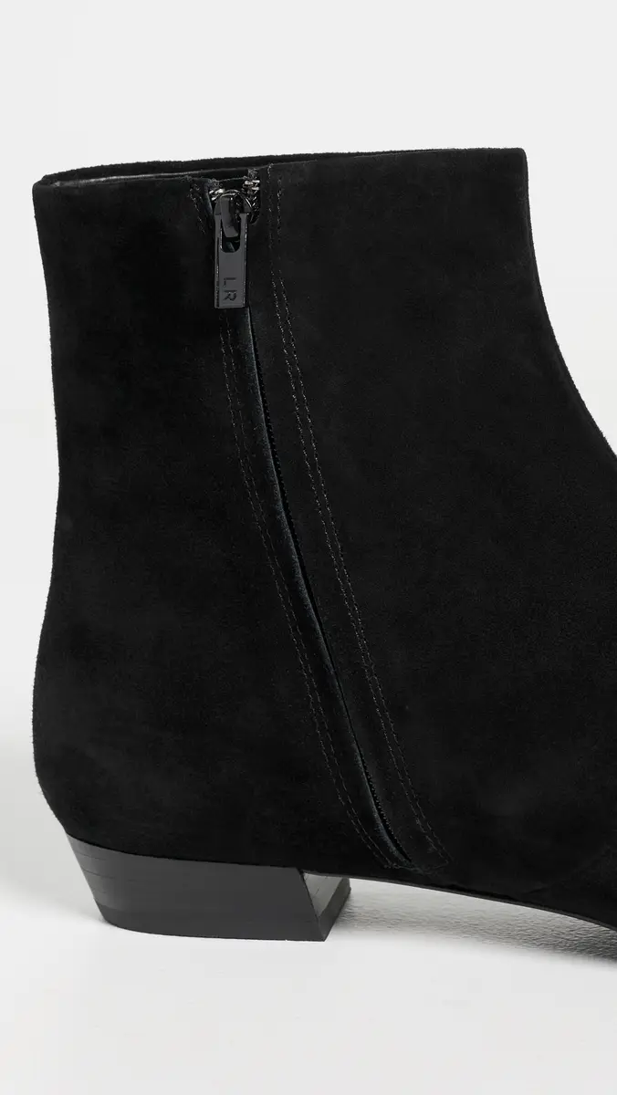Loeffler Randall Siya Suede Flat Ankle Boots | Thumbnail 6