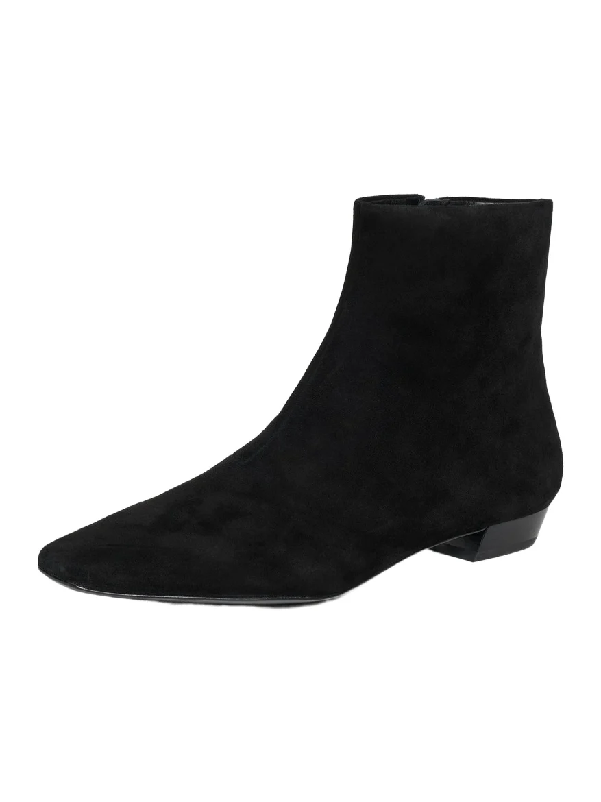 Siya Suede Flat Ankle Boots Siya Suede Flat Ankle Boots