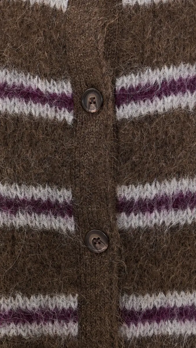Jenni Kayne Bordeaux Stripe Timber Cardigan | Thumbnail 6 Jenni Kayne Bordeaux Stripe Timber Cardigan | Thumbnail 6