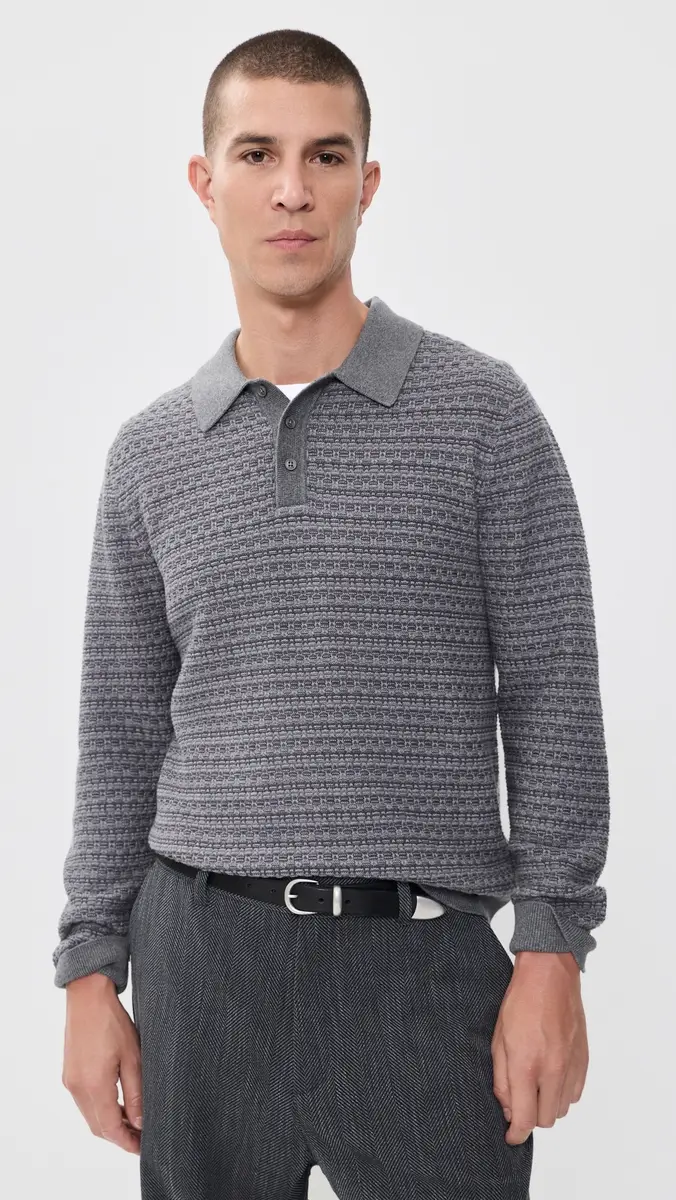 Wax London Oban Mini Geo Polo Sweater | Thumbnail 2