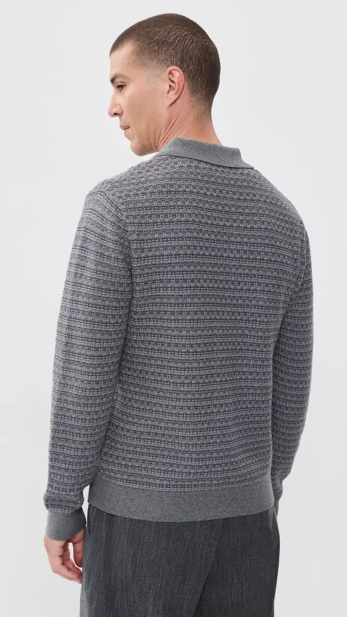 Wax London Oban Mini Geo Polo Sweater | Thumbnail 3