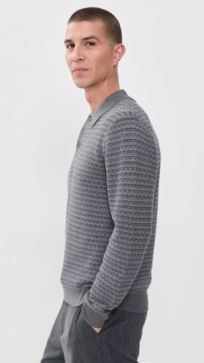 Wax London Oban Mini Geo Polo Sweater | Thumbnail 4
