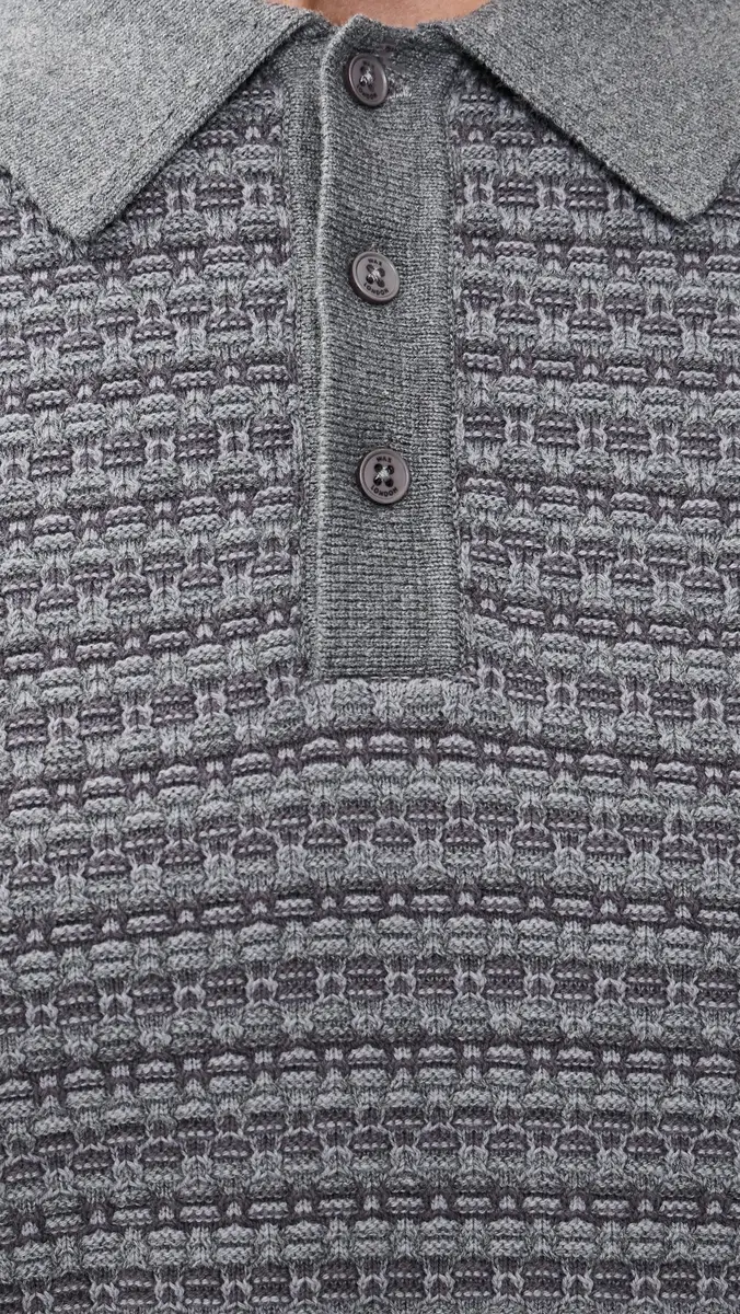 Wax London Oban Mini Geo Polo Sweater | Thumbnail 6