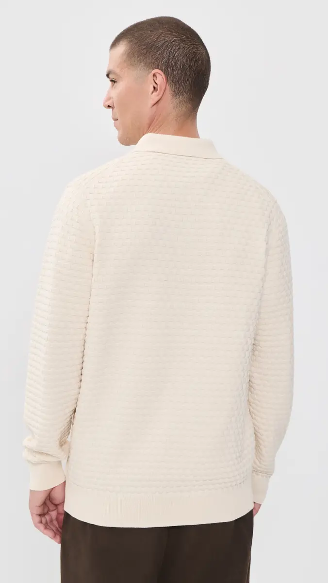 Les Deux Check Structure Knitted Polo | Thumbnail 4 Les Deux Check Structure Knitted Polo | Thumbnail 4