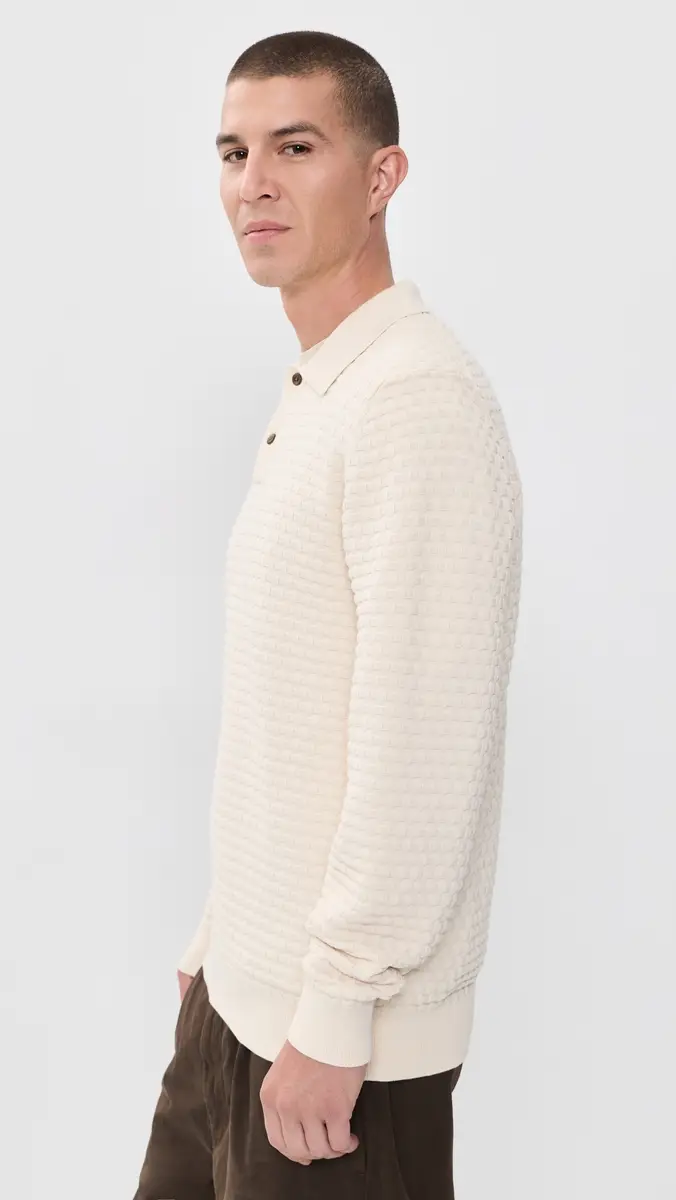 Les Deux Check Structure Knitted Polo | Thumbnail 5 Les Deux Check Structure Knitted Polo | Thumbnail 5