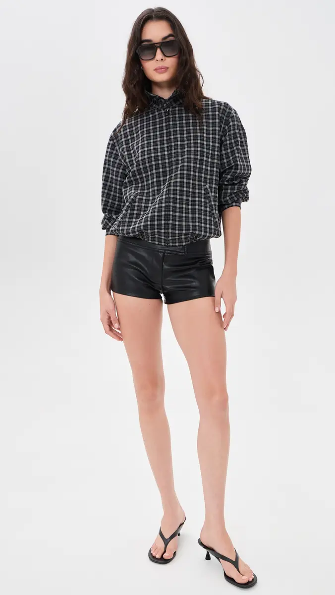 LIONESS Merci Faux Leather Shorts | Thumbnail 5
