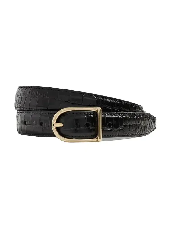 Leather Croc Belt Leather Croc Belt