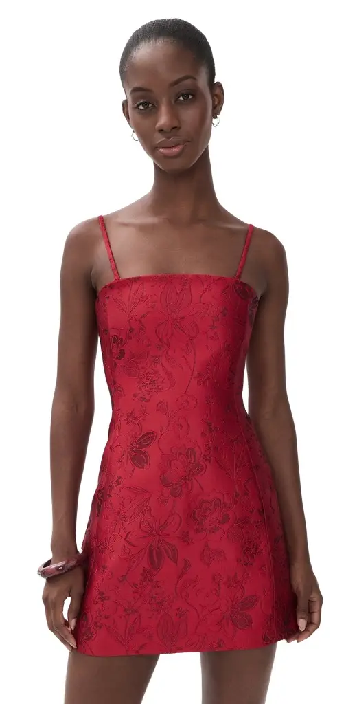 Alice + Olivia Velia Removeable Strap Mini Dress