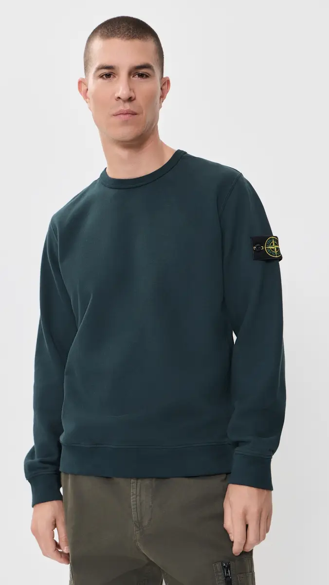 Stone Island Brushed Cotton Fleece Sweatshirt | Thumbnail 2 Stone Island Brushed Cotton Fleece Sweatshirt | Thumbnail 2