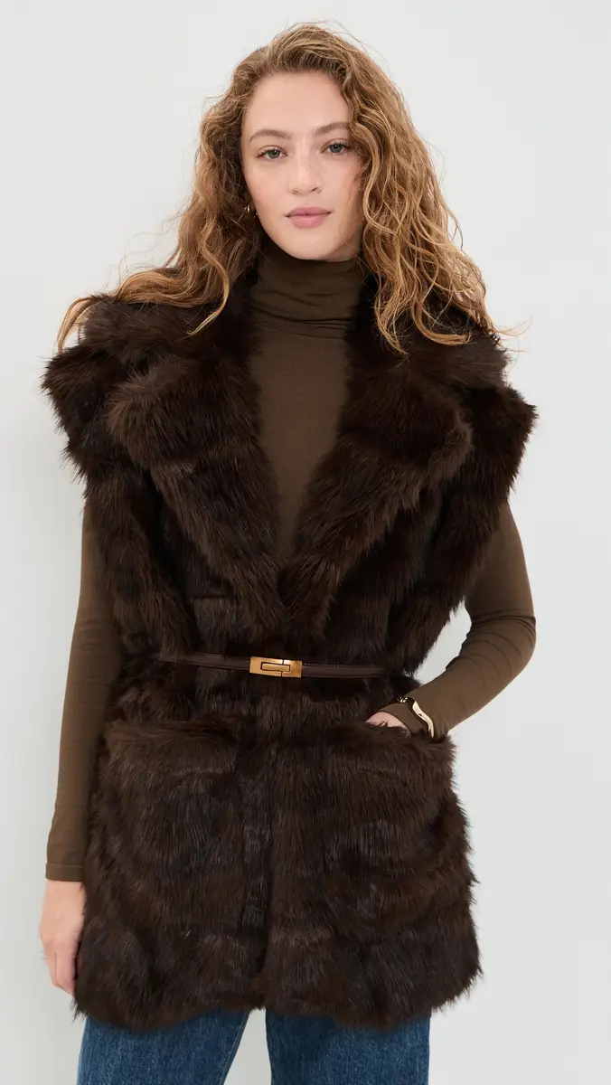 Bardot Brentley Faux Fur Vest | Thumbnail 2 Bardot Brentley Faux Fur Vest | Thumbnail 2