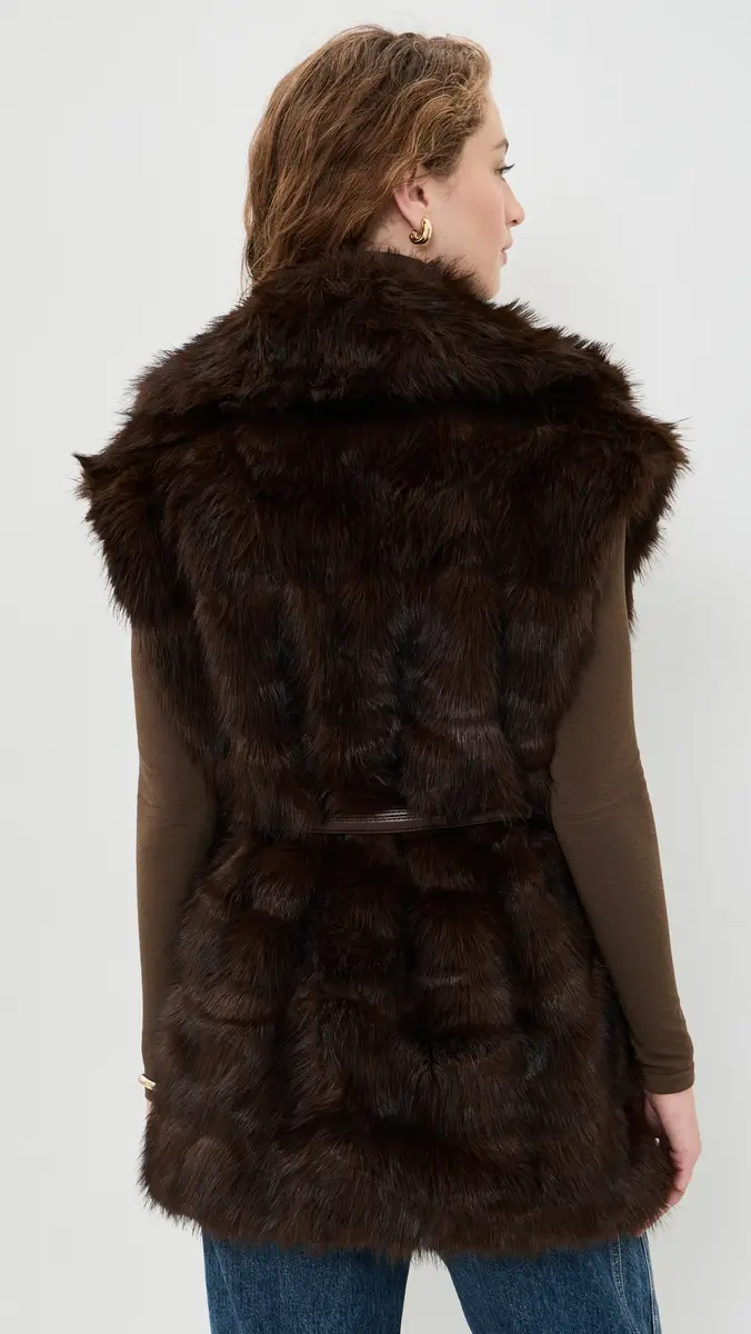 Bardot Brentley Faux Fur Vest | Thumbnail 3 Bardot Brentley Faux Fur Vest | Thumbnail 3