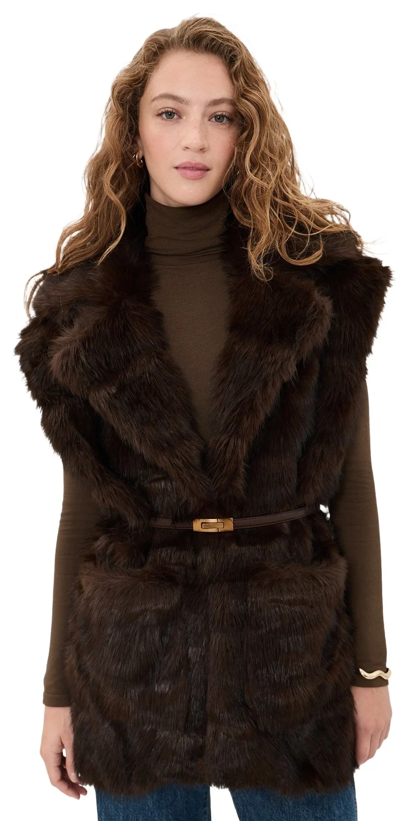 Bardot Brentley Faux Fur Vest