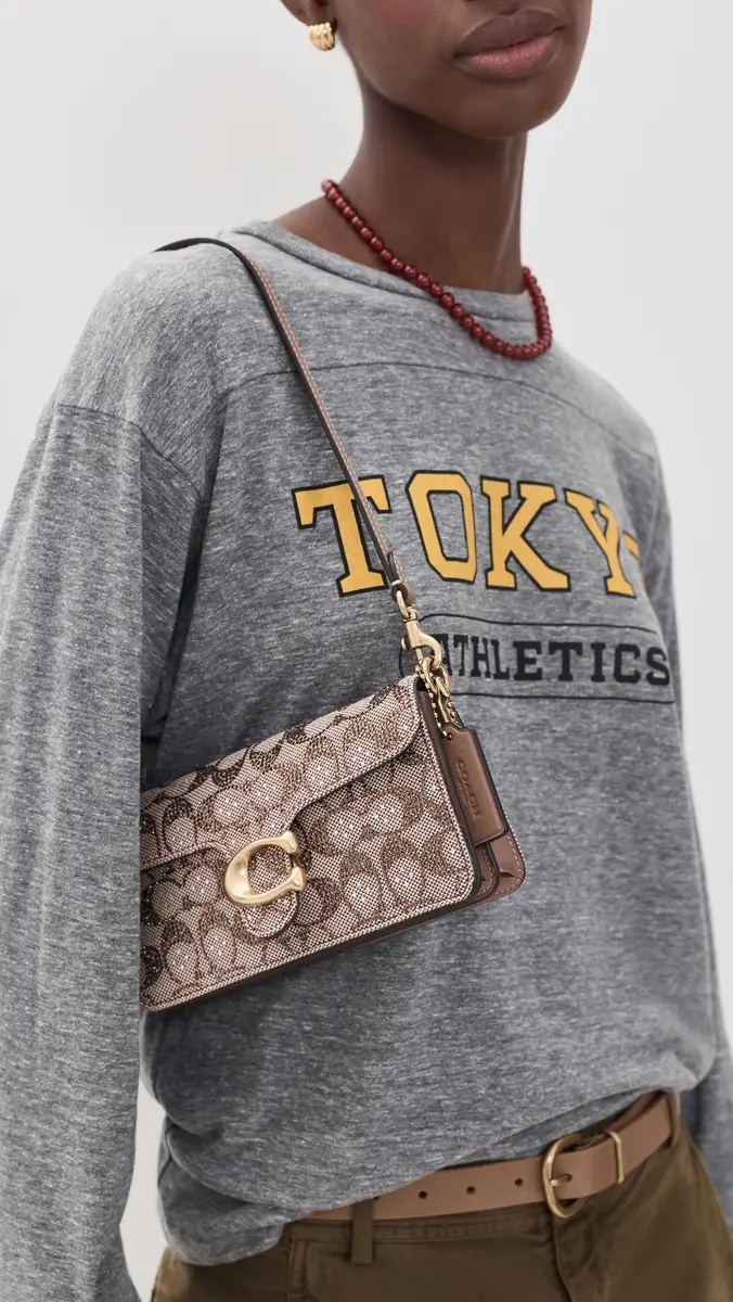 Coach Crystal Signature Soft Tabby Shoulder Bag | Thumbnail 3 Coach Crystal Signature Soft Tabby Shoulder Bag | Thumbnail 3