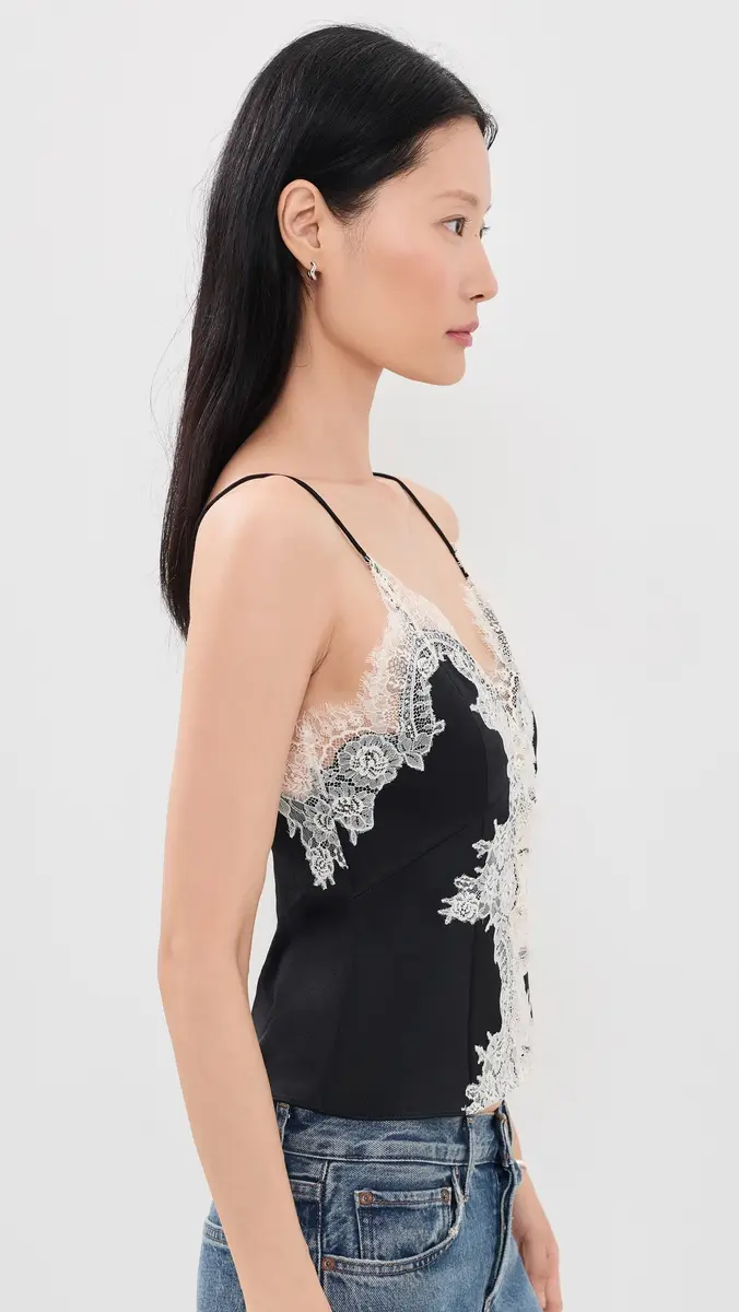 Alice + Olivia Julietta Cutaway Lace Slip Top | Thumbnail 4 Alice + Olivia Julietta Cutaway Lace Slip Top | Thumbnail 4