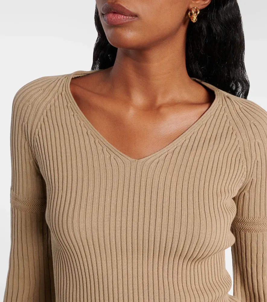 Max Mara Gioiosa ribbed-knit cotton sweater | Thumbnail 3 Max Mara Gioiosa ribbed-knit cotton sweater | Thumbnail 3
