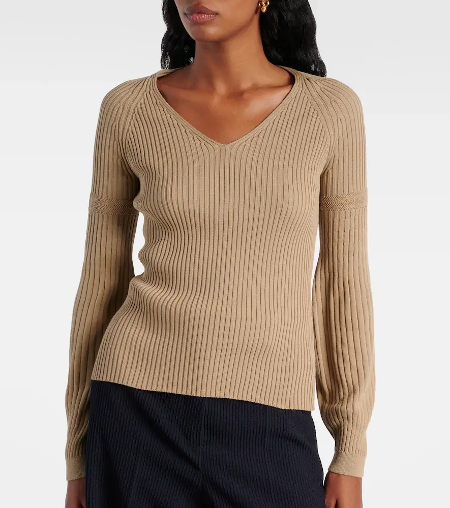 Max Mara Gioiosa ribbed-knit cotton sweater | Thumbnail 5 Max Mara Gioiosa ribbed-knit cotton sweater | Thumbnail 5
