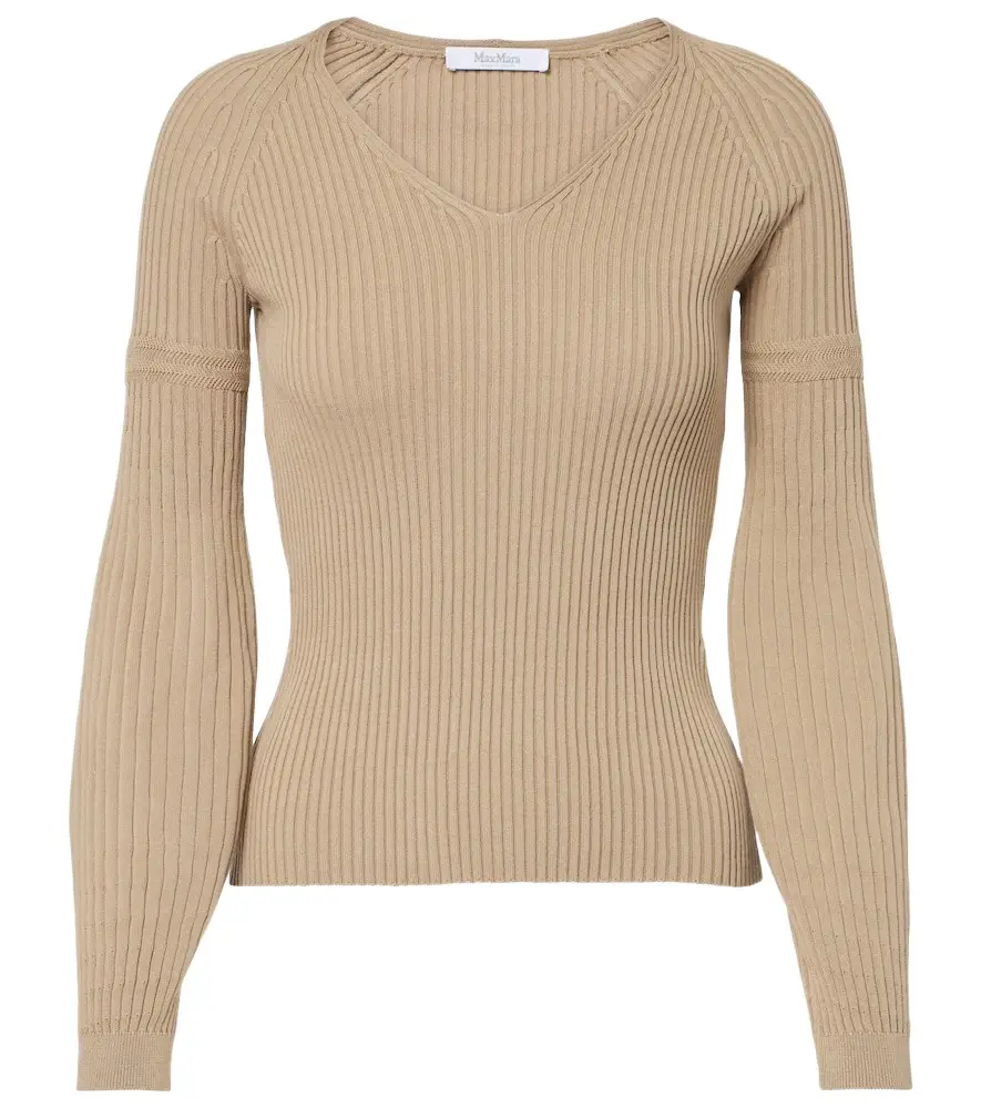 Max Mara Gioiosa ribbed-knit cotton sweater