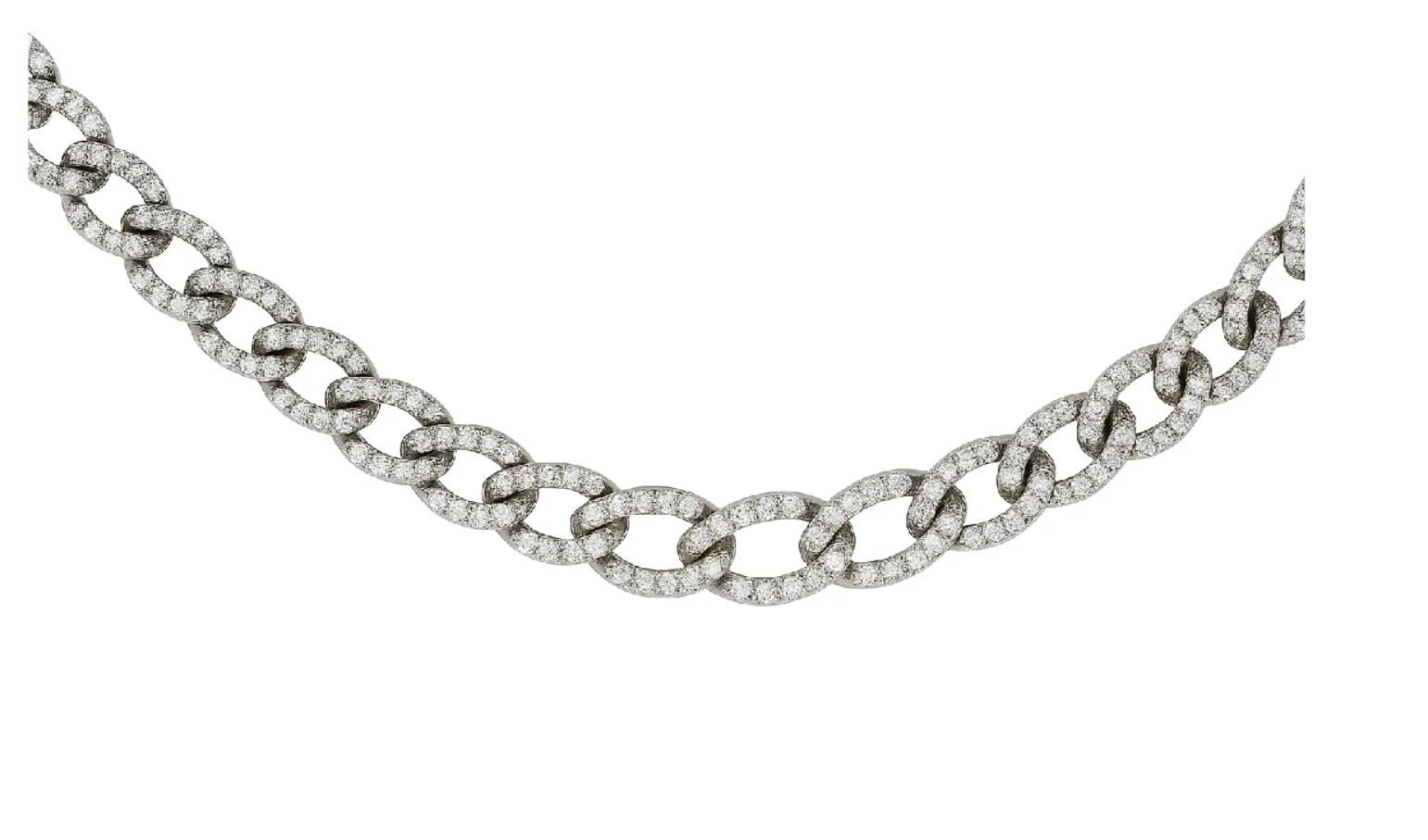 4.75cts Diamond 18K Gold Cuban Link Chain Necklace 4.75cts Diamond 18K Gold Cuban Link Chain Necklace