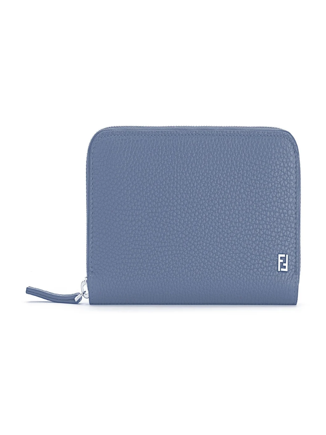 Fendi FF Zip Around Full-Grain Leather Wallet